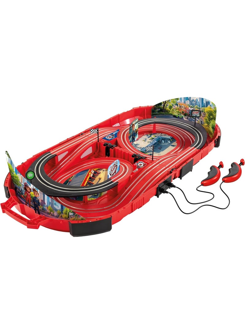 كاريرا سيارة شرطة لعبة بالتحكم عن بعد مع إضاءة LED وتوجيه، سيارة شرطة سريعة للأطفال، وقت تشغيل 20 دقيقة، بطارية قابلة للشحن، للعب الداخلي والخارجي - Image 4